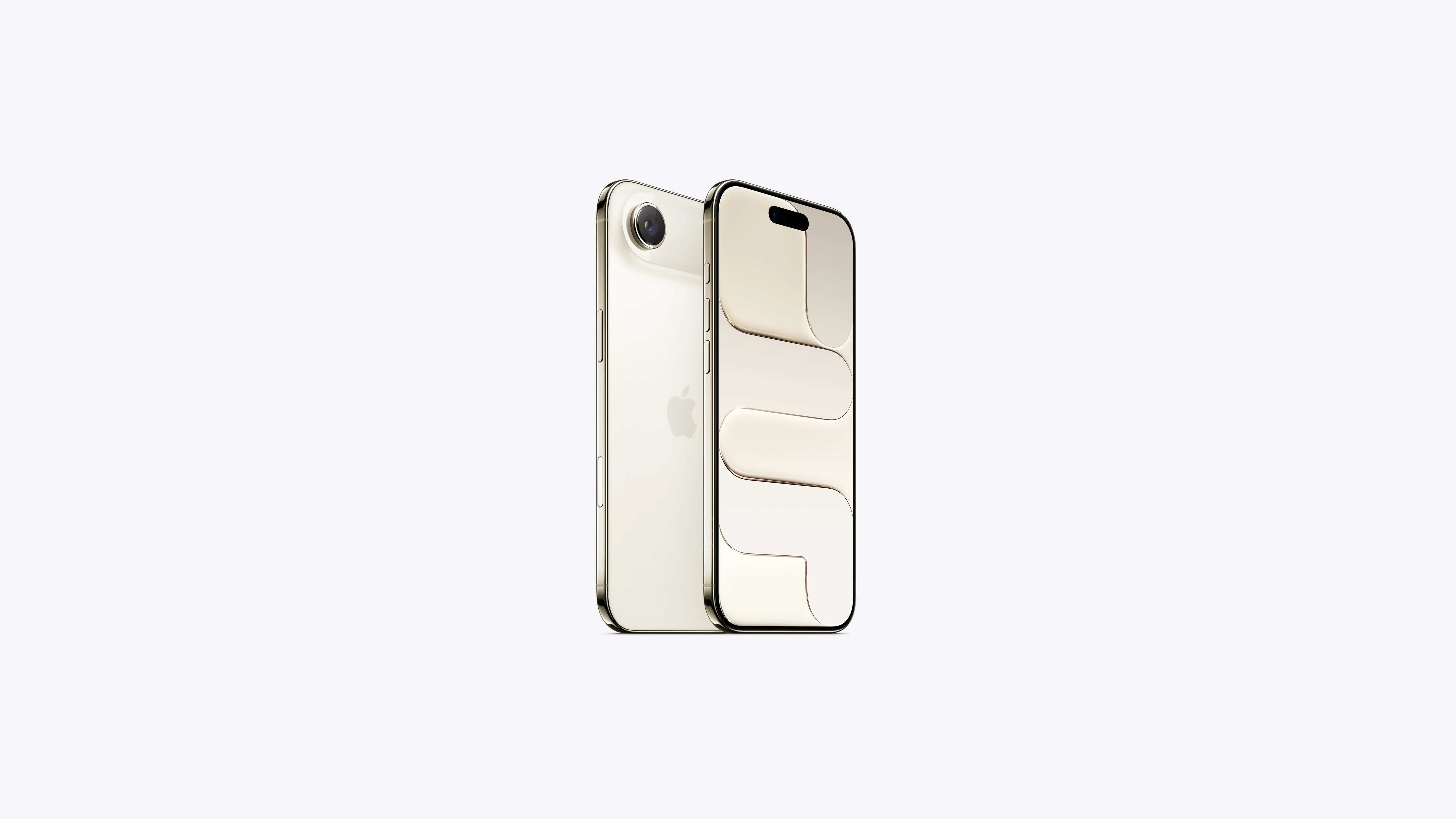 Apple iPhone 17 Air Light Gold Front Image